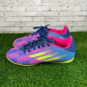 Adidas Mens X Speedflow Messi 4 FY6914 Blue Football Cleats Shoes Size 7.5